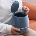 thumbnail image 5 of Tuphregyow 3 L Mini Mountable Household Plastic Trash Can with Lid, Blue, 5 of 8