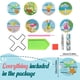 thumbnail image 2 of Juego de posavasos de bricolaje Planta 8pcs Pinturas de diamantes Kit de posavasos Kits de pinturas de diamantes, 2 of 8