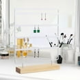 thumbnail image 6 of Segolike 5 Tier Earring Organizer Stand, Wooden Base, Display Rack, Jewelry Holder Organizer for Store, Tradeshow, Photography Dresser White, 6 of 7