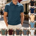 thumbnail image 2 of Kcolen Breeze Polo Shirts for Men Men Belly Wearbreeze Collared Textured Stretchy Quick Dry Casual Short Sleeve Golf Shirt, 2 of 5