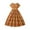 Brown, variant on JUoaLXG Kids Girls Casual Dresses Summer Floral Round Neck Short Sleeve A Line Casual Fashion Dress Daily-Wear,Brown,7-8 Years