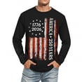 thumbnail image 6 of Luwomo Men Long Sleeve T Shirts 250th Commemorate Athletic Crew Neck Loose Pullover Blouse, 6 of 6