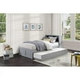 thumbnail image 4 of Pemberly Row 88.5" Transitional Wood Twin Bookcase Bed with Trundle in Gray, 4 of 5