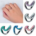 thumbnail image 2 of Wave Ring Creative Glittering Jewelry Ring Charm Ring Fashion Ring for Ladies, 2 of 5