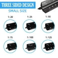 thumbnail image 5 of Scale Ruler, 30cm Aluminium Metal Scale Architect Engineer Technical Ruler black-bigscale, 5 of 5