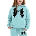 thumbnail image 2 of MuXiKeJi Clothes Cute Baby Girl Outfits Letter Print Long Sleeve Hooded Sweatshirt and Jogger Sweatpants Clothing Kids 2pcs Outfits Fall Winter Suit, 2 of 4