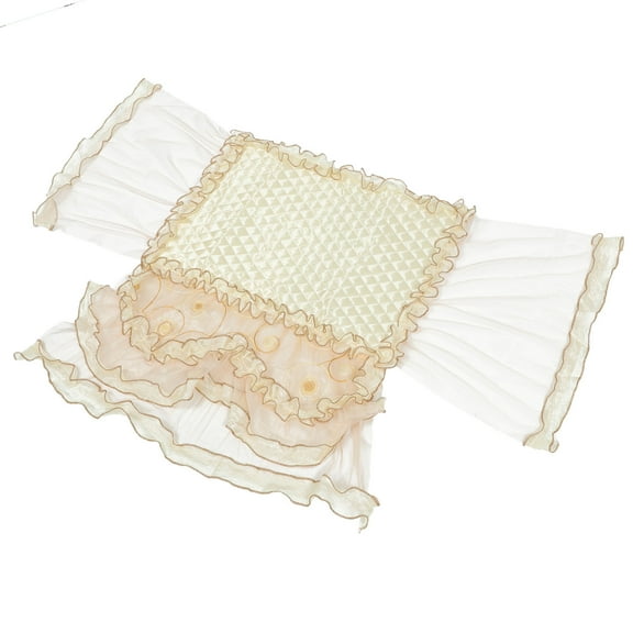 Clispeed 1Pc Kitchen Microwave Protective Cover Beige Polyester Oven Oil Resistant