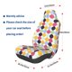 thumbnail image 3 of Balery Polka Dot Funda de Asiento para Auto con Diseño - Cubierta Frontal Suave y Transpirable con Protector Antideslizante- 1 Unidad, 3 of 5