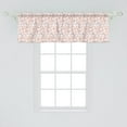 thumbnail image 2 of Ambesonne Floral Window Valance, Peachy Feminine Theme Flower, 54" X 18", Peach Pale Mauve Salmon, 2 of 3