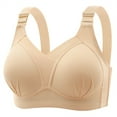 thumbnail image 3 of Paiwinds Wireless Bras for Women Seamless Ribbed Full Coverage Wide Straps Comfortable Everyday Underwear, 3 of 8
