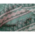 thumbnail image 4 of oneOone Silk Tabby Fabric Geometric & Floral Block Printed Fabric 1 Yard 42 Inch Wide, 4 of 4