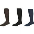 thumbnail image 4 of Sierra Socks Men Classic Fine Ribbed Premium Over the Calf Cotton Dress Socks, 3 Pairs, 4 of 8