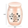 thumbnail image 5 of Walbest Everlasting Love Urns for Dog/Cat Ashes, 1.6" High Beautiful Keepsake Urns Mini Timeless Cremation Urns, Aluminum Simple Decorative Funeral Urns Engraved for Pet, 5 of 7