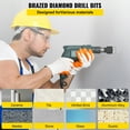 thumbnail image 2 of VEVOR Diamond Drill Bits 6/8/10/13/19/25/32/51mm Diamond Hole Saw Brazed Tile Hole Saw Kit 0.59in Segment Diamond Drill Bit Finger Bit SDS Tile Hole Saw w Storage Case for Tile Ceramic Porcelain Marbl, 2 of 9