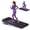 Black-with handle, variant on ROBORE 2 in 1 Treadmill with Vibration Plate, Under Desk Treadmill Walking Pad for Home, 3.0 HP Portable Treadmill with Remote Control & LED Display, 300lbs Capacity