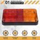 thumbnail image 4 of 2Pcs 12V 10LED Waterproof Truck Trailer Truck Tail Light Car Turn Signal Brake Rear Stop Lamp Boat R, 4 of 5