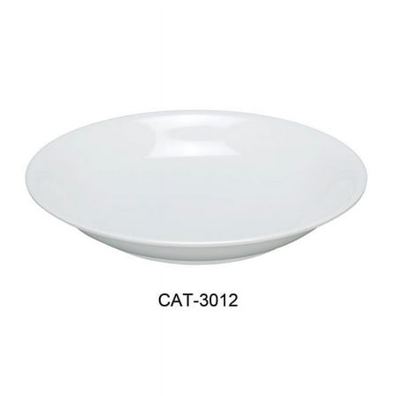 12 in. 60 oz Catering Round Bowl - Melamine, White - Pack of 12