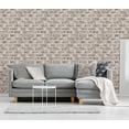 thumbnail image 3 of Brewster Jomax Grey Warehouse Brick Paste The Wall Non Woven Wallpaper, 20.5-in by 33-ft, 56.4 sq. ft., 3 of 8