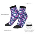 thumbnail image 6 of Pofeuu Skull Flower Print 30cm Socks, Adult Running Hiking Socks for Youth and Adult, 6 of 7