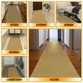 thumbnail image 5 of Ottomanson Solid Hallway Runner Rug 2'7" x 9'10" - Non Slip Low Pile Carpet, Beige, 5 of 15