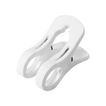 BAOQIN Plastic Clothespins,Heavy Duty Clothes Pins with Springs - Non-Slip Clipsstrong Grip Holder to Dry Laundry On Clothesline and Hanging Rack White