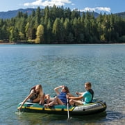 Intex Seahawk 3 Person Inflatable Rafting Boat Set w/ Aluminum Oars & Pump