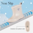 thumbnail image 5 of YYW Toddler Rain Boots,Kids Easy-on Anti-Slip Rain Shoes for Boy Girl(Ivory White,6 Toddler), 5 of 10