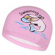 Kids Swim Cap&Goggle,Fun Swimming Cap&Goggle For Kids&Toddlers,High Elastic Silicone Waterproof Swim Cap With Anti-Fog Goggle Set
