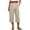 Khaki, variant on KIHOUT Women Summer Waffle Knit Cargo Capri Pants Drawstring Waistband Casual Loose Fit Pockets Solid Color Soft Stretch Cropped Wide Leg Trousers for Daily