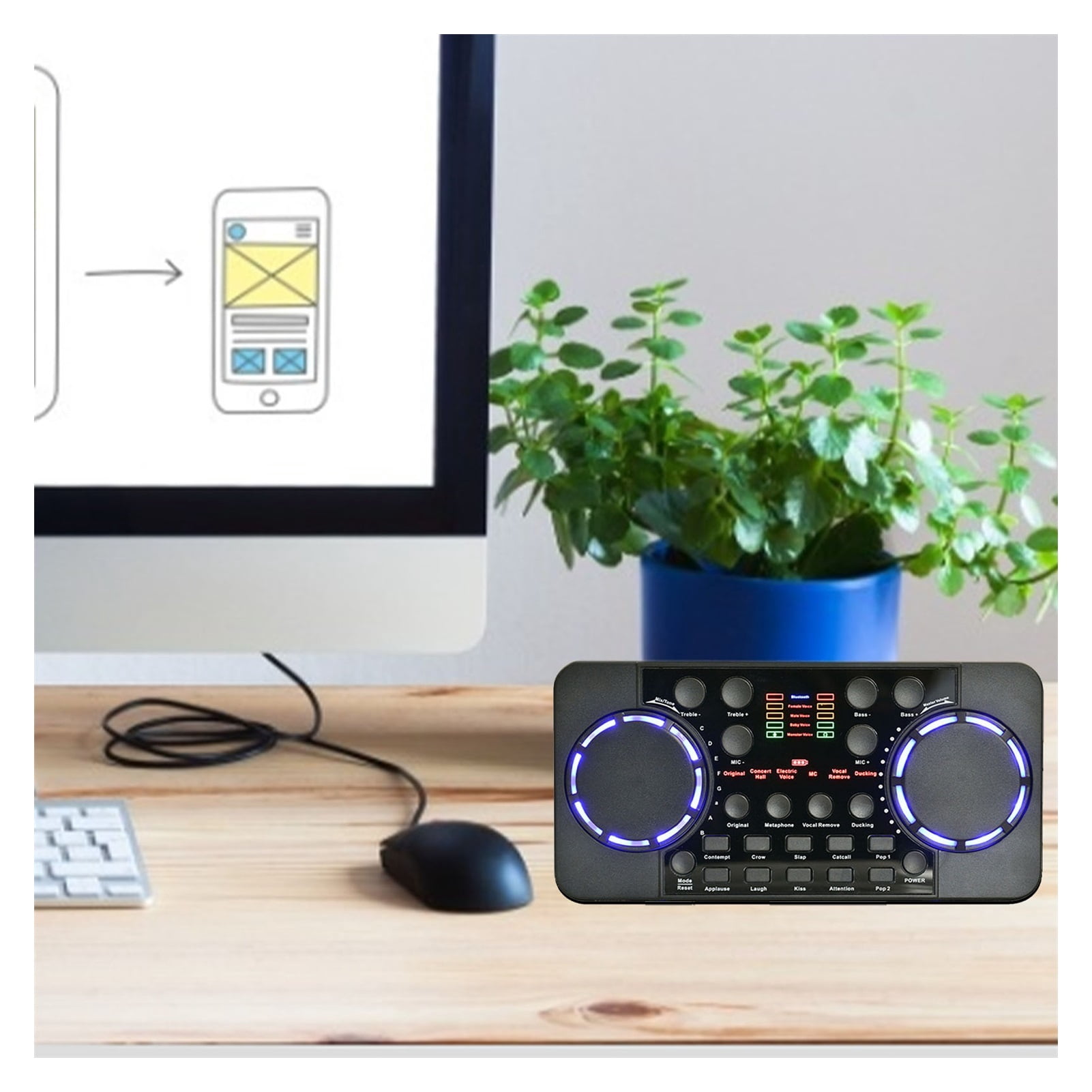V300 Pro Live Streaming Sound Card 10 Sound Effects 4.0 Audio Interface Mixer For DJ Music Studio Recording Karaoke