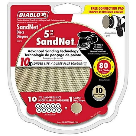 

Diablo SandNet 80 Grit Sanding Disc # DND050080H10I