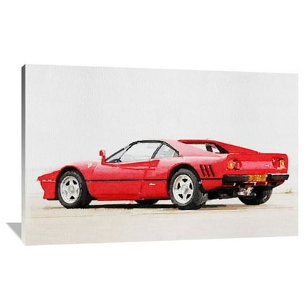 - Naxart '1980 Ferrari 288 GTO Watercolor' Graphic Art on Wrapped Canvas