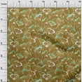 thumbnail image 2 of oneOone Cotton Flex Dark Olive Green Fabric Flower Watercolor Sewing Craft Projects Fabric Prints By Yard 40 Inch Wide, 2 of 4