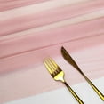 thumbnail image 5 of Chiffon Table Runner Sheer Fabric Silk for Boho Sheer Fabric Wedding Arch Overlay Draping Decoration Birthday Party Table Decor, 5 of 10