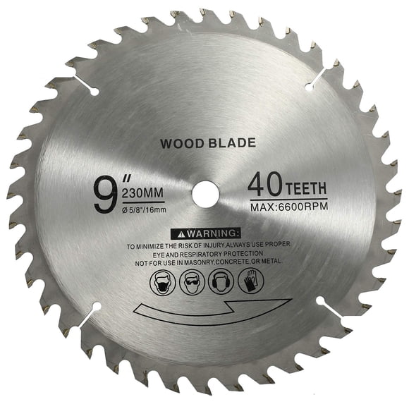 Disco de Sierra BlueNatHxRPR 9" 40T Punta de Carburo para Corte de Madera