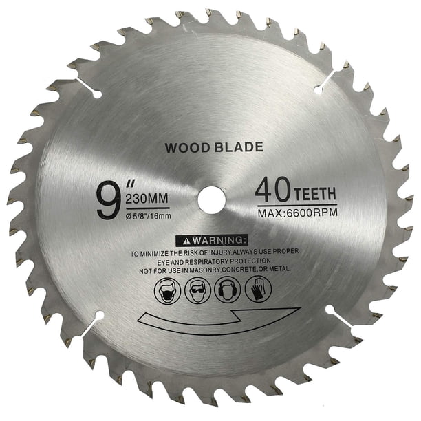 Disco de Sierra BlueNatHxRPR 9" 40T Punta de Carburo para Corte de Madera