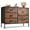 Rustic Brown Wood Grain, variant on GALAXHERO 5 Drawer Dresser for Bedroom, Wide Chest of Drawers Nightstand Storage Organizers with Wood Top for Living Room, Hallway, Rustic Brown Wood Grain