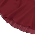 thumbnail image 3 of GiLiling Girls Ballet Skirts, Chiffon Wrap Mini Skirt with Ribbon Tie, Adjustable Dance Skirt for Ballet Class Performance Gymnastics (Wine, 3-4 Years), 3 of 6