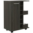 thumbnail image 1 of TUHOME Bar Cart  Engineered Wood Bar Carts in  Brown, 1 of 11