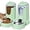 green, variant on Portable Automatic Cat Feeder and Water Dispenser with Stainless Steel Bowl Dog Gravity Food Feeder and Waterer for Small Medium Pets Puppy Kitten 1 Gallon x 2 (Light Blue(3.8L*2))