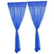 thumbnail image 1 of Injueey Cortina de cocina de 2 paneles Cortina de gasa transparente para puerta y ventana Azul cielo - 200x270cm Decoración del hogar Azul profundo 100 x 200 cm 2 piezas, 1 of 1