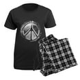 thumbnail image 5 of CafePress - Peacebw Pajamas - Women's Short Sleeve Print T-Shirt and Pants Dark Cotton Pajama Set, 5 of 7