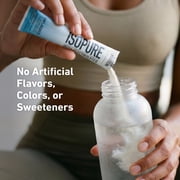 Isopure Clear Protein Powder with Electrolytes, Unsweetened Stick Pack, 6 Count