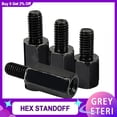 thumbnail image 2 of M3 M4 304 Iron black Stainless Steel Hex Motherboard Standoff Female Column PCB Support Spacing Screw Rack Mount Pillars Bolt, 2 of 4