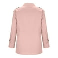 thumbnail image 5 of Lightweight Jacket Women Casual New Women's Plus Size Windbreaker Lightweight Jacket Loose Casual Zip up Coats Fall Trendy Outerwear Outfits Pinky XL, 5 of 6