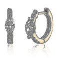 thumbnail image 4 of Fashion Cubic Zircon Ear Buckle Hoop Earrings for Women Korea Cute Small Circle Earrings Party Jewelry Gift----2373 SILVER--Product code 72243 2373 SILVER, 4 of 5