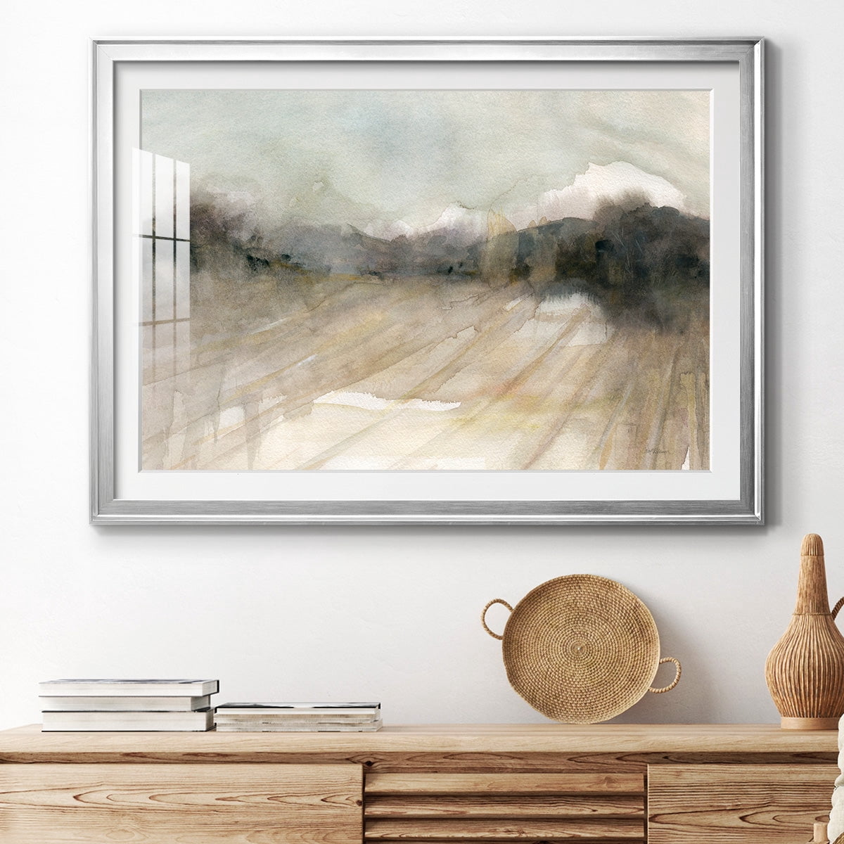 Abstract Field Premium Framed Print - Ready to Hang
