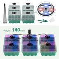 thumbnail image 1 of 3 Sizes Reusable Red Blue Grow Light Seed Starter Tray with Humidity Dome Indoor Gardening Plant Germination Nursery Containers He Qiyong unisex, 1 of 2