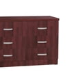 thumbnail image 4 of Home Furniture DD & PAM 6 Drawer Engineered Wood Dresser - Mahogany, 4 of 5