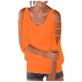 thumbnail image 1 of TSADFHJI Hauts de Noël Grande Taille pour Femmes Tunique T-Shirt Décontracté à Épaules Dénudées avec Pull à Sept Points L Rouge, 1 of 5